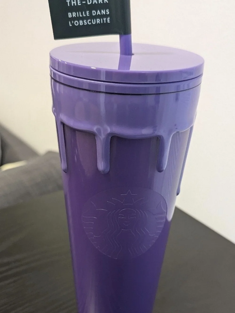 Starbucks 2025 Amethyst Ooze Purple Slime Glow in Dark Cup 24oz NWT